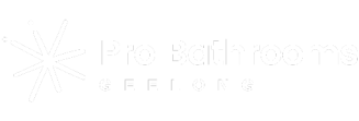 Pro Bathroom Renovations Geelong, Vic Logo Light 512x175